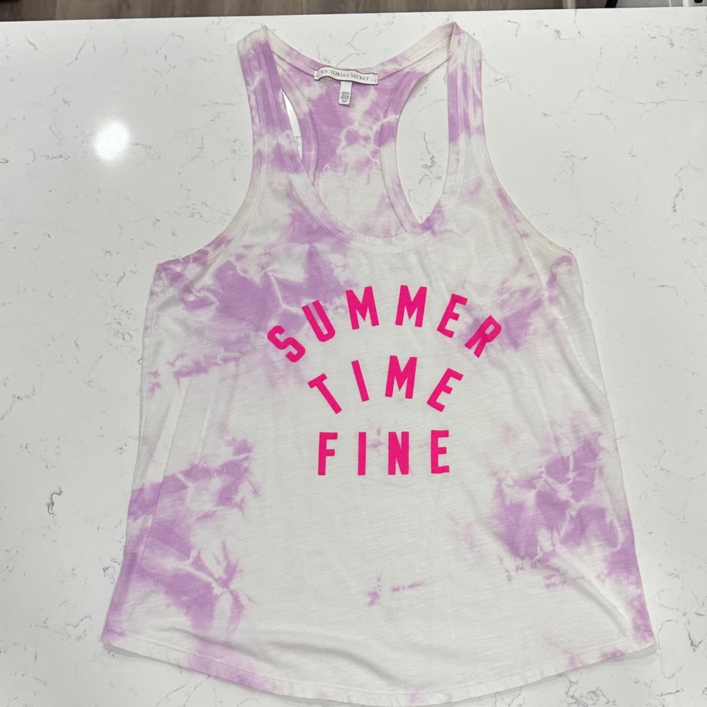 Victoria's Secret Lavender Tie-Dye Top